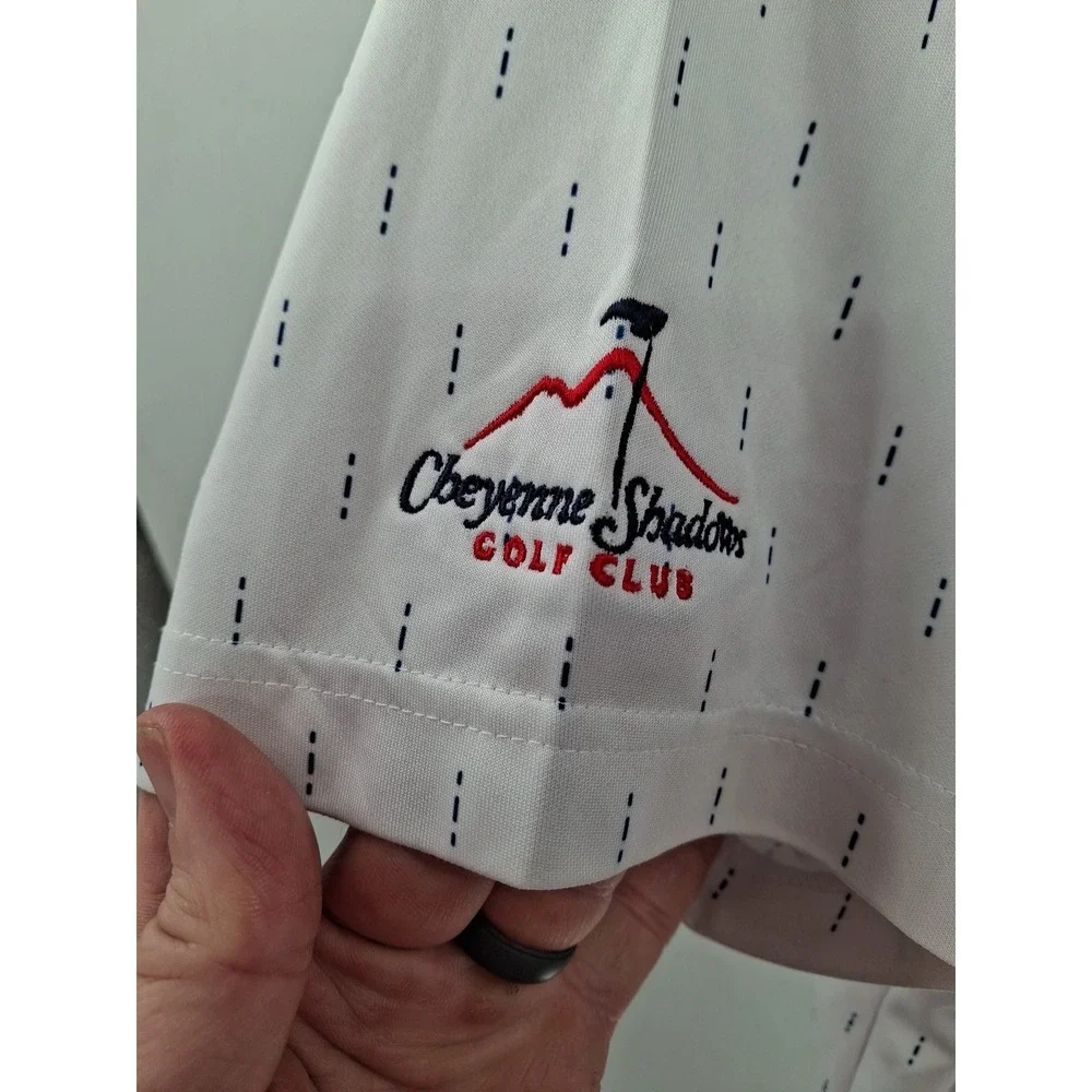 Adidas USA Mens XXL AOP Cheyenne Shadows Golf Club‎ Polo Shirt